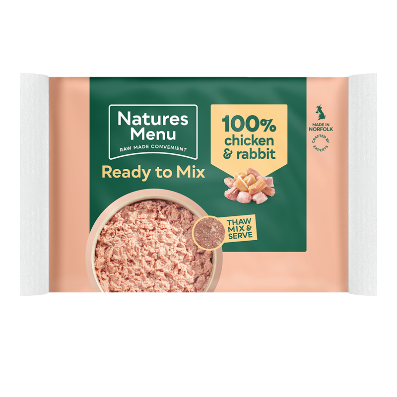 Natures Menu Just Chicken and Rabbit Mince 400g