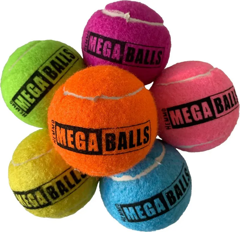Hem and Boo Super Bright Tennis Balls Assorted 2.5in