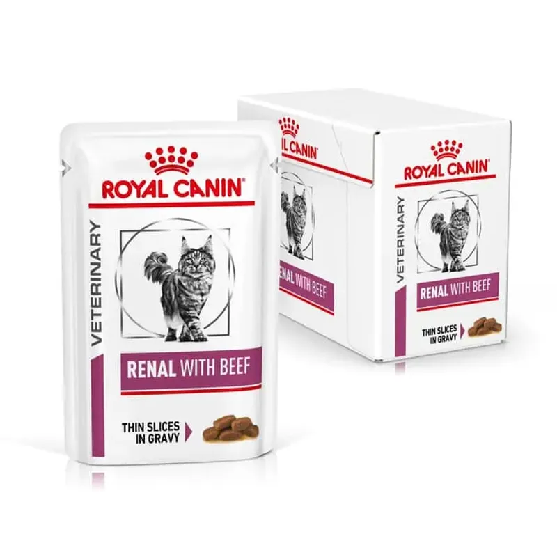 Royal Canin Renal Beef 85g Pouch Box