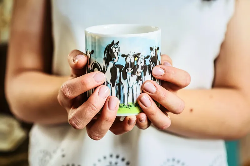 Emily Cole Cow Pony Fine Bone China Mug