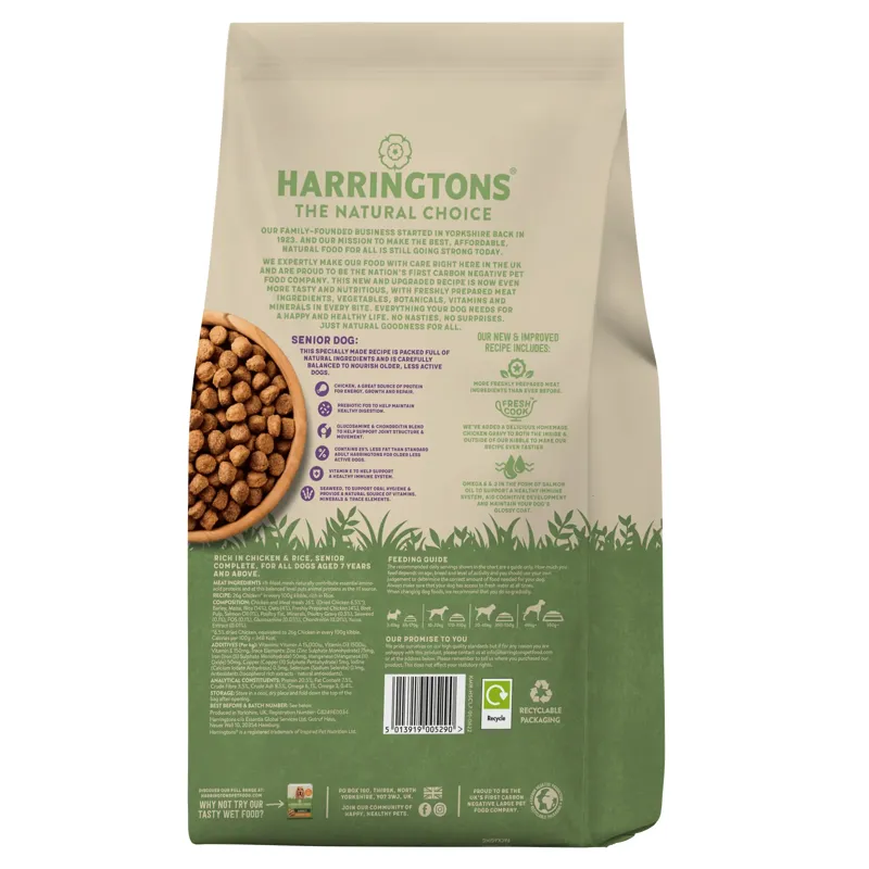 Harringtons Senior Dog Chicken and Rice 1.7kg-1