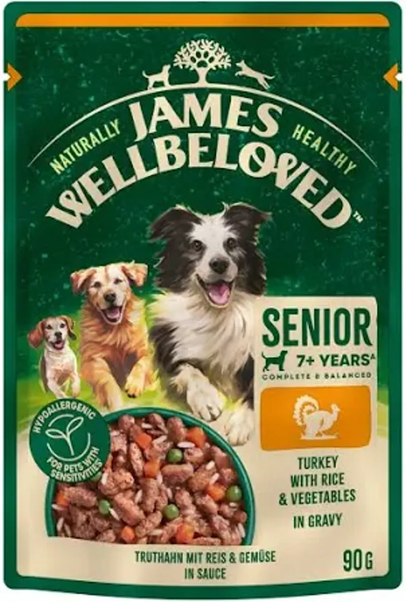 James Wellbeloved Senior Dog Turkey 90g