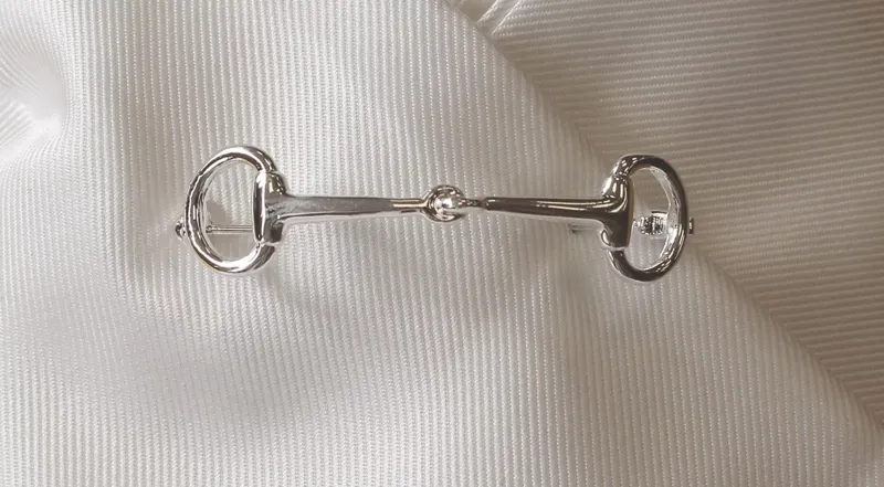 Equitech Snaffle Stock Pin Silver