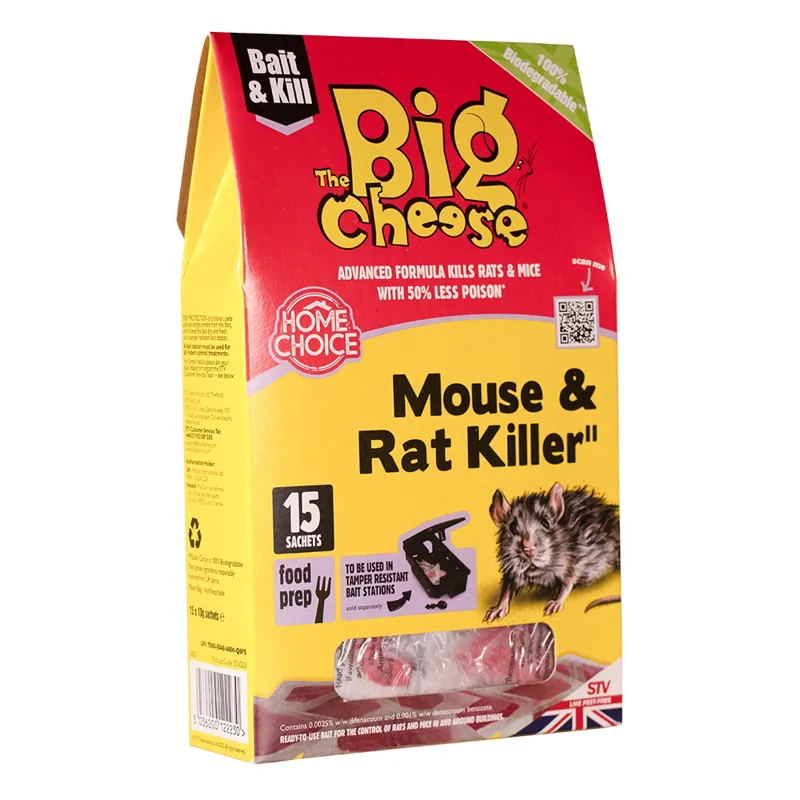 The Big Cheese Mouse and Rat Killer Pasta Bait - 15 sachet