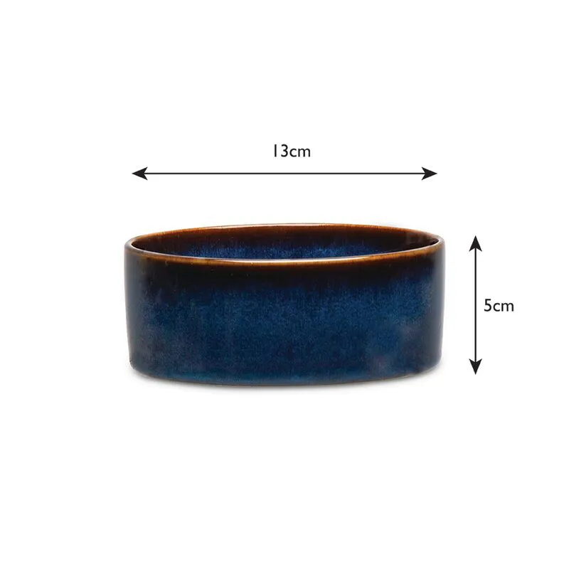 Scruffs Reactive Glaze Pet Bowl Midnight Blue-1