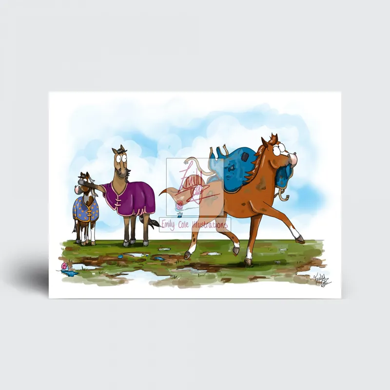 Emily Cole The Exhibitionist Greeting Card