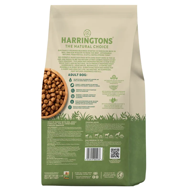 Harringtons Adult Dog Turkey and Veg 1.7kg-1