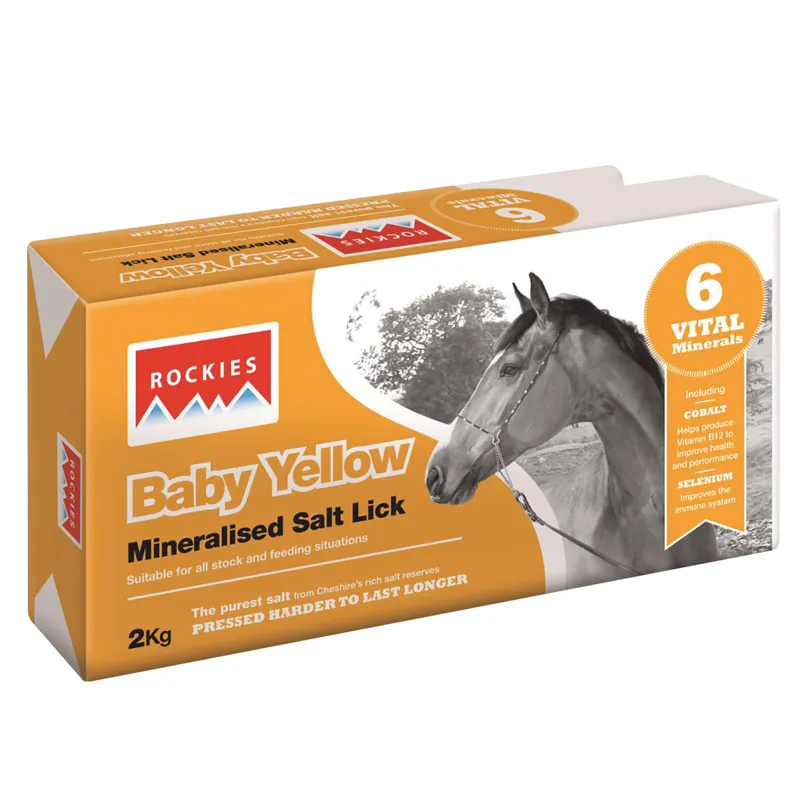 Rockies Baby Yellow Salt Lick 2kg