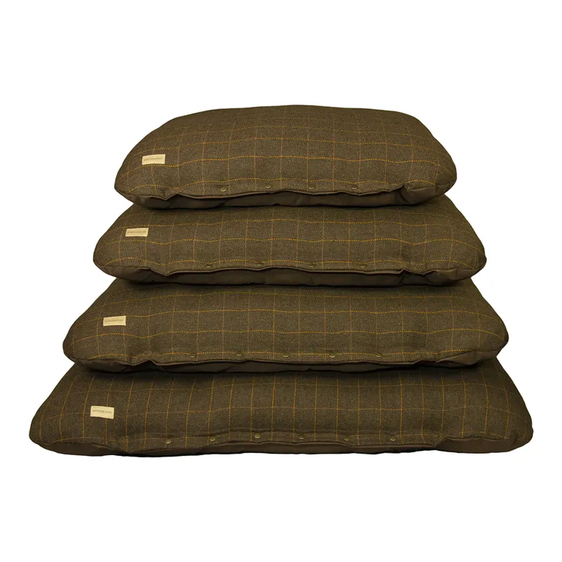 Earthbound Flat Cushion Tweed Brown