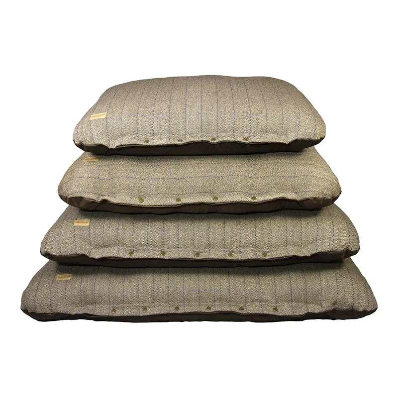 Earthbound Flat Cushion Tweed Beige
