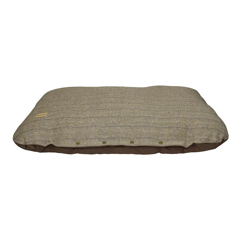 Earthbound Flat Cushion Tweed Beige-1