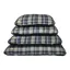 Earthbound Flat Cushion Tweed Grey Check