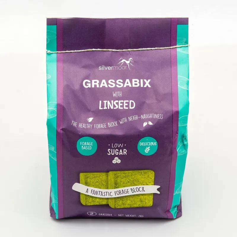 Silvermoor 2 x 1kg Grassabix With Linseed in Purple