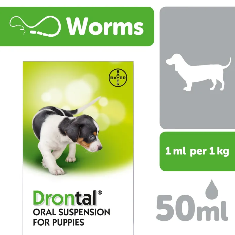 Vetoquinol 50 ml Drontal Puppy Oral Suspension